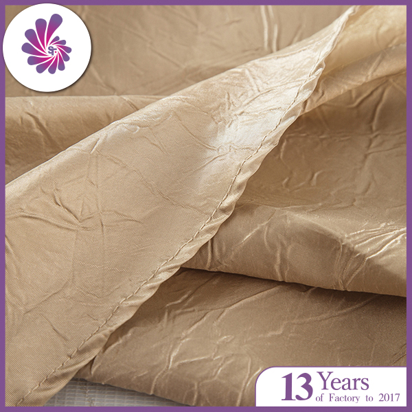 Crushed Polyester Taffeta Fabric