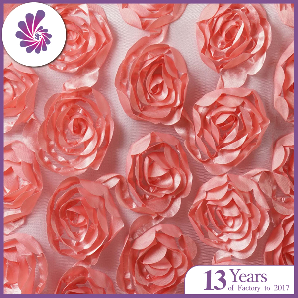 Duchess Satin Rosette Fabric