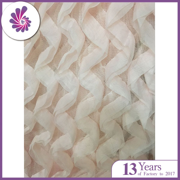 Embroidery Tulle Fabric for Party Decoration