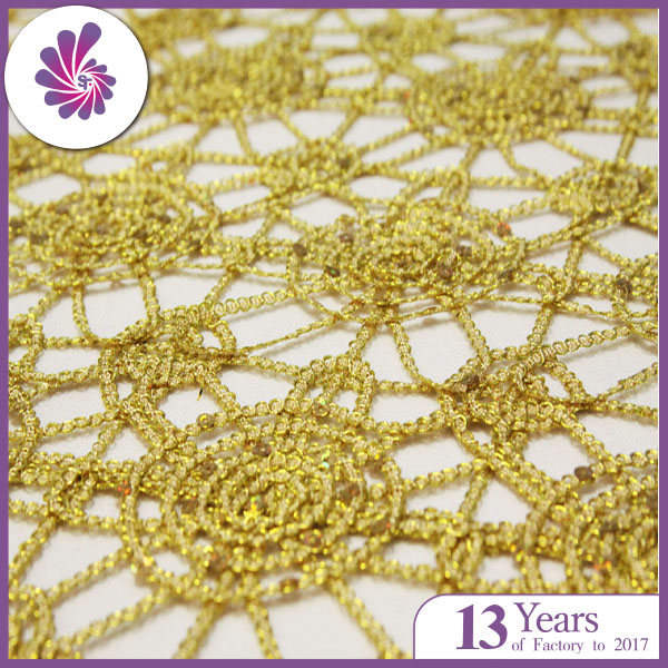 Chemical Lace Sequin Fabric for Table Cloth