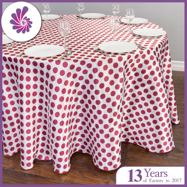 SATIN Dot Printing Tablecloth