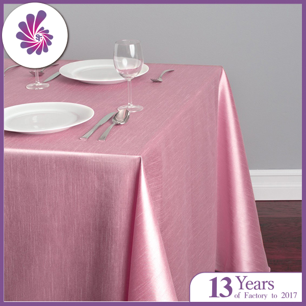 Polyester Silk Faux Table Cloth