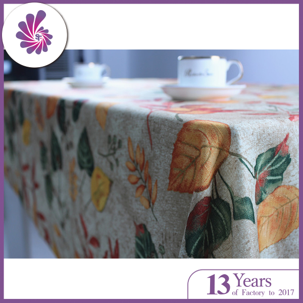 Polyester Slabbed Table Cloth With Printings