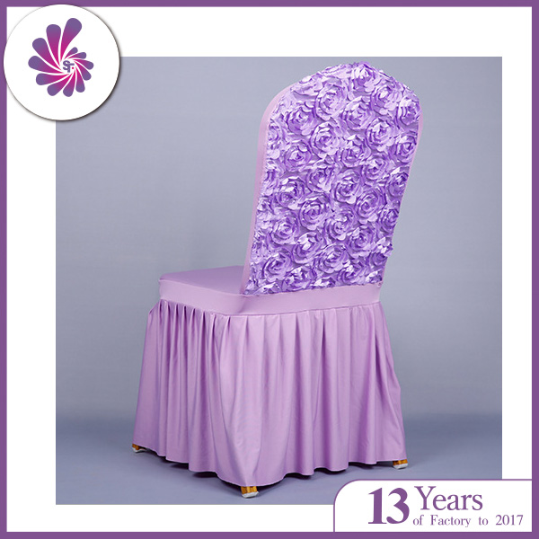 Spandex Rosette Wedding Chair Cover