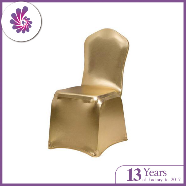 Gold Bronzing Stretch Chair Cover