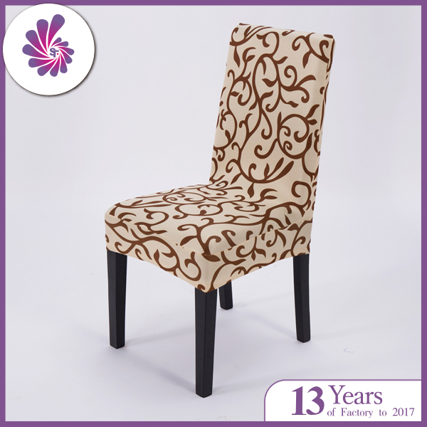 Spandex Knitted Printing Dinning Chair Cover
