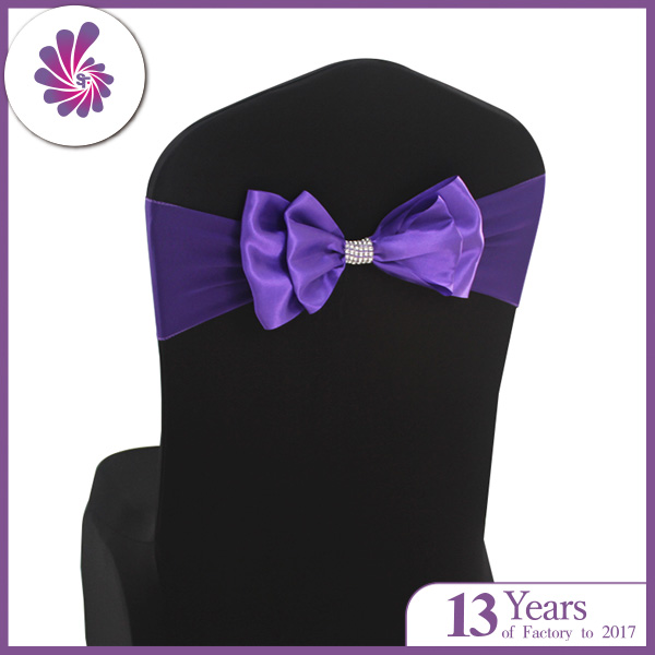 Spandex Satin Wedding Chair Bows