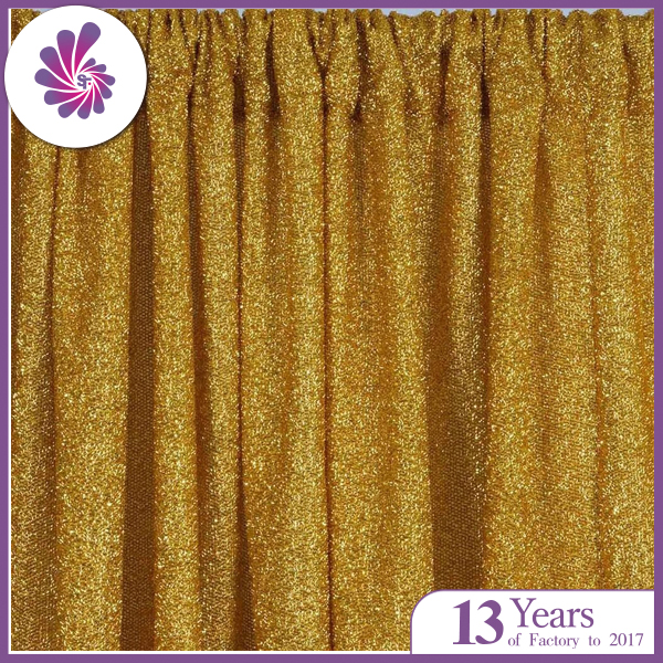 Gold Metallic Spandex Backdrop Wedding Party Event Decoration