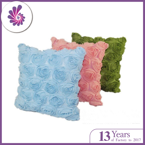 Chiffon Rosette  Decoration Pillow Covers