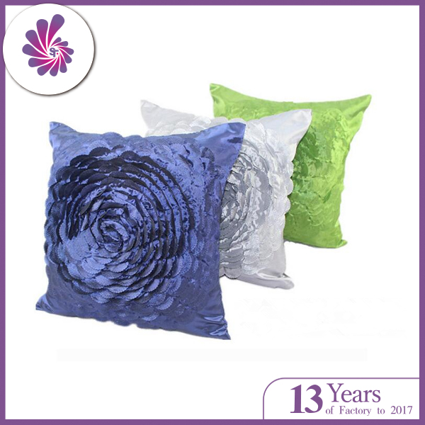 Taffeta Rose Decortaion Cushion Covers