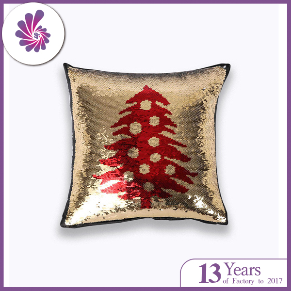 Christmas Tree Mermaid Sequin Cushion Covers