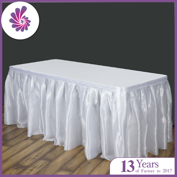 Polyester Satin  Table Skirts