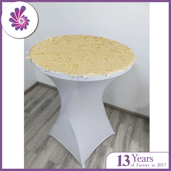 Taffeta Petal Spandex Fitted Table Cover