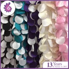 Muti-Color Round Taffeta Petal Fabric