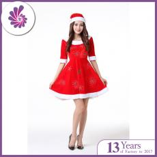 Mrs Santa Costume for Women Christmas Dress with Santa Hat