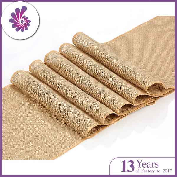 12" x 108" Natural Jute Burlap Table Runner