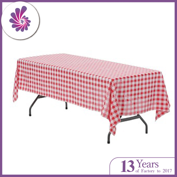 Polyester Checkered Tablecloth