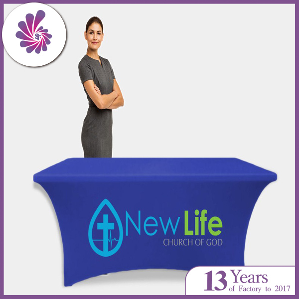 Rentangle customized Logo Stretch Table Covers